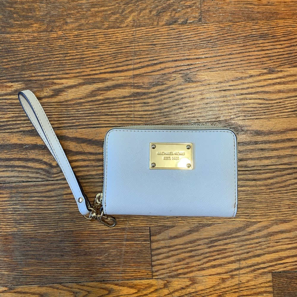 Michael Kors White Wallet Wristlet